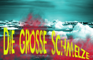 Eismeer verfremdet, schmelzend